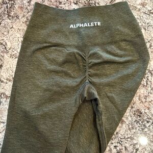 Heathered Green Alphalete Amplify leggings